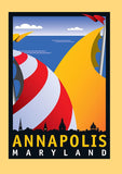 Annapolis Sails Notecard by Joe Barsin, 5x7