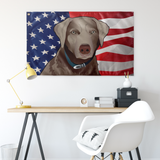 USA Silver Lab, Large Flag, 60 x 36" with 2 grommets