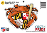 Packaging of Oriole Baseball Crab Maryland Crest Sticker
