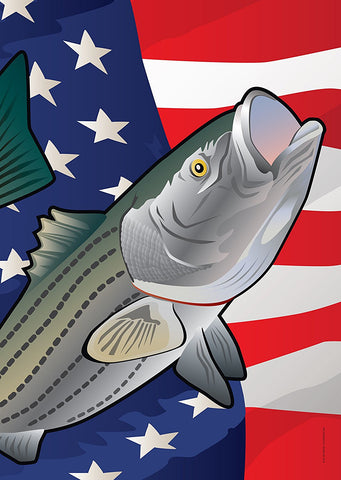 USA Rockfish Large House Flag by Joe Barsin, 28x40