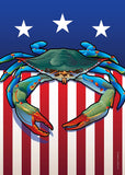 USA Blue Crab Large House Flag by Joe Barsin, 28x40