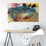 Maryland Blue Crab, Large Flag, 60 x 36" with 2 grommets