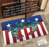 Fan review of USA Blue Crab Door Mat by Joe Barsin, 30x18