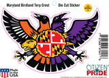 Maryland Birdland Terp Crest Sticker