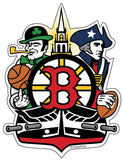 Boston Sports Fan Crest, Large Decal
