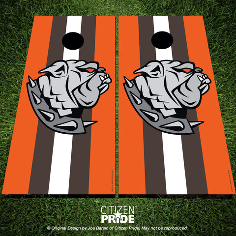 Cleveland Browns Dawg Sports Crest Cornhole Board Vinyl Skin Wraps, 24x48"