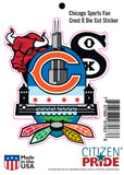 Chicago Sports Fan Crest II Sticker card