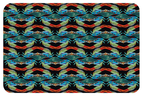 Cozy Crab Pattern Fleece Blanket, 37 x 54"