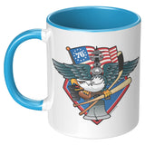 Fly, Philly, Fly! Fan Crest, 11oz Accent Mug