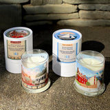 Citizen Pride's Annapolis Historic Line of Luxury Soy Candles, Housed in Decorative Packaging.