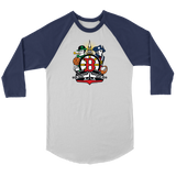 Boston Sports Fan Crest - Unisex 3/4 sleeve raglan shirt