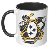 Pittsburgh-Three Rivers Roar Fan Crest, 11oz Accent Mug