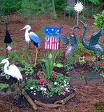 USA Blue Crab Garden Flag Fan pic