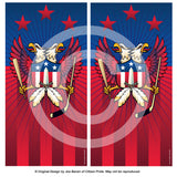 Washington Double Eagle Sports Crest Cornhole Board Vinyl Skin Wraps, 24x48"