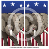 USA Elephant Cornhole Boards & Vinyl Skin Wraps, 24x48"