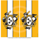 Pittsburgh Three Rivers Roar Sports Fan Cornhole Board Vinyl Skin Wraps, 24x48"