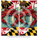 Maryland Crab Feast 2 Cornhole Boards & Vinyl Skin Wraps, 24x48"