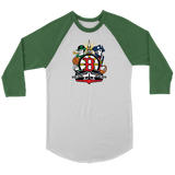 Boston Sports Fan Crest - Unisex 3/4 sleeve raglan shirt