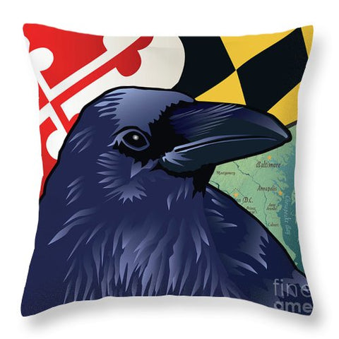 Baltimore Raven - Throw Pillow