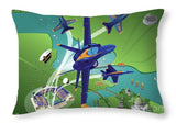 Blue Angels Over Annapolis - Throw Pillow