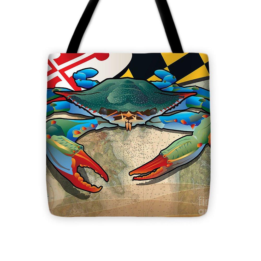 Blue Crab of Maryland Tote Bag