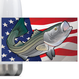 USA Rockfish, Steel Slim Neck Bottle 18oz