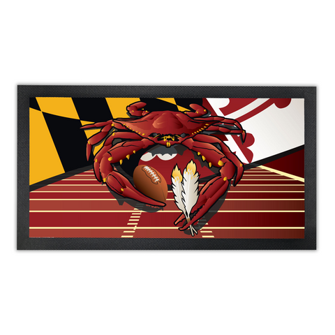 Washington Red Crab, Rubber Base, 18 x 10”