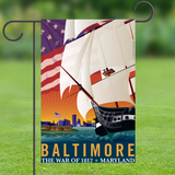 Baltimore: By The Dawn's Early Light by Joe Barsin, Garden Flag, 12x18
