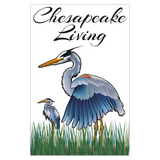 “Chesapeake Living” Blue Herons Garden Flag, 12x18