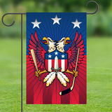 Washington Double Eagle Sports Crest, Garden Flag by Joe Barsin, 12x18