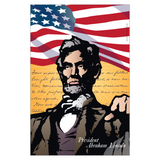 Abraham Lincoln, Gettysburg Address, Garden Flag, 12x18