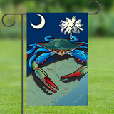 South Carolina Blue Crab, Garden Flag, 12x18