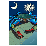 South Carolina Blue Crab, Garden Flag, 12x18