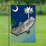 South Carolina Striped Bass, Garden Flag, 12x18