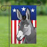 USA Donkey Garden Flag by Joe Barsin, 12x18