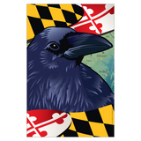 Raven Garden Flag by Joe Barsin, 12x18
