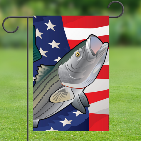 USA Rockfish Garden Flag by Joe Barsin, 12x18