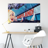 Maryland Monroe, Large Flag, 60 x 36" with 2 grommets