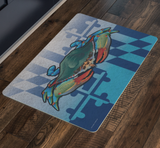 Maryland Flag Blue Crab, Doormat, 26x18"