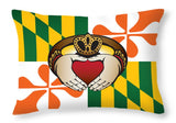 Maryland Irish Claddagh - Throw Pillow