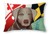 Maryland Silver Lab - Throw Pillow