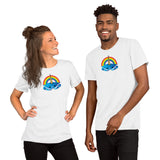 Unicorn Crab w/ Rainbow, Short-Sleeve Unisex T-Shirt