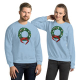 Holiday Crab Wreath, Unisex Sweatshirt