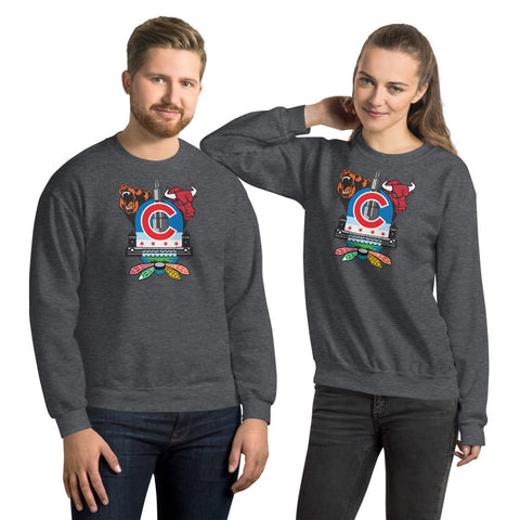 Chicago Sports Fan Crest - Unisex Sweatshirt