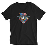 Fly, Philly, Fly! Sports Fan Crest - Unisex Short Sleeve V-Neck T-Shirt