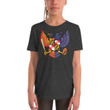Birdland Baltimore Raven & Oriole Maryland Crest - Youth Short Sleeve T-Shirt