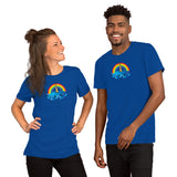 Unicorn Crab w/ Rainbow, Short-Sleeve Unisex T-Shirt