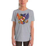 Birdland Baltimore Raven & Oriole Maryland Crest - Youth Short Sleeve T-Shirt