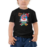 Chicago Sports Fan Crest - Toddler Short Sleeve Tee