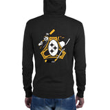 Pittsburgh - Three Rivers Roar Sports Fan Crest - Unisex zip hoodie